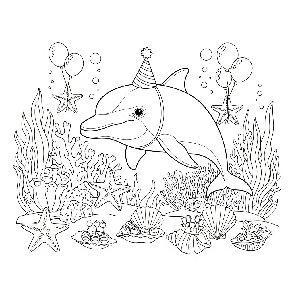 Delfines para colorear para imprimir para niño de 3 años