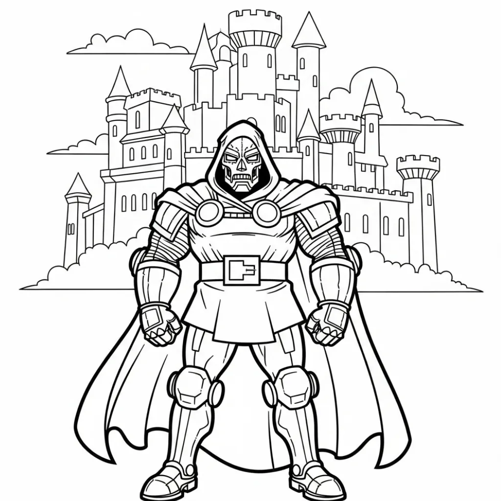 Colección de Doctor Doom para colorear