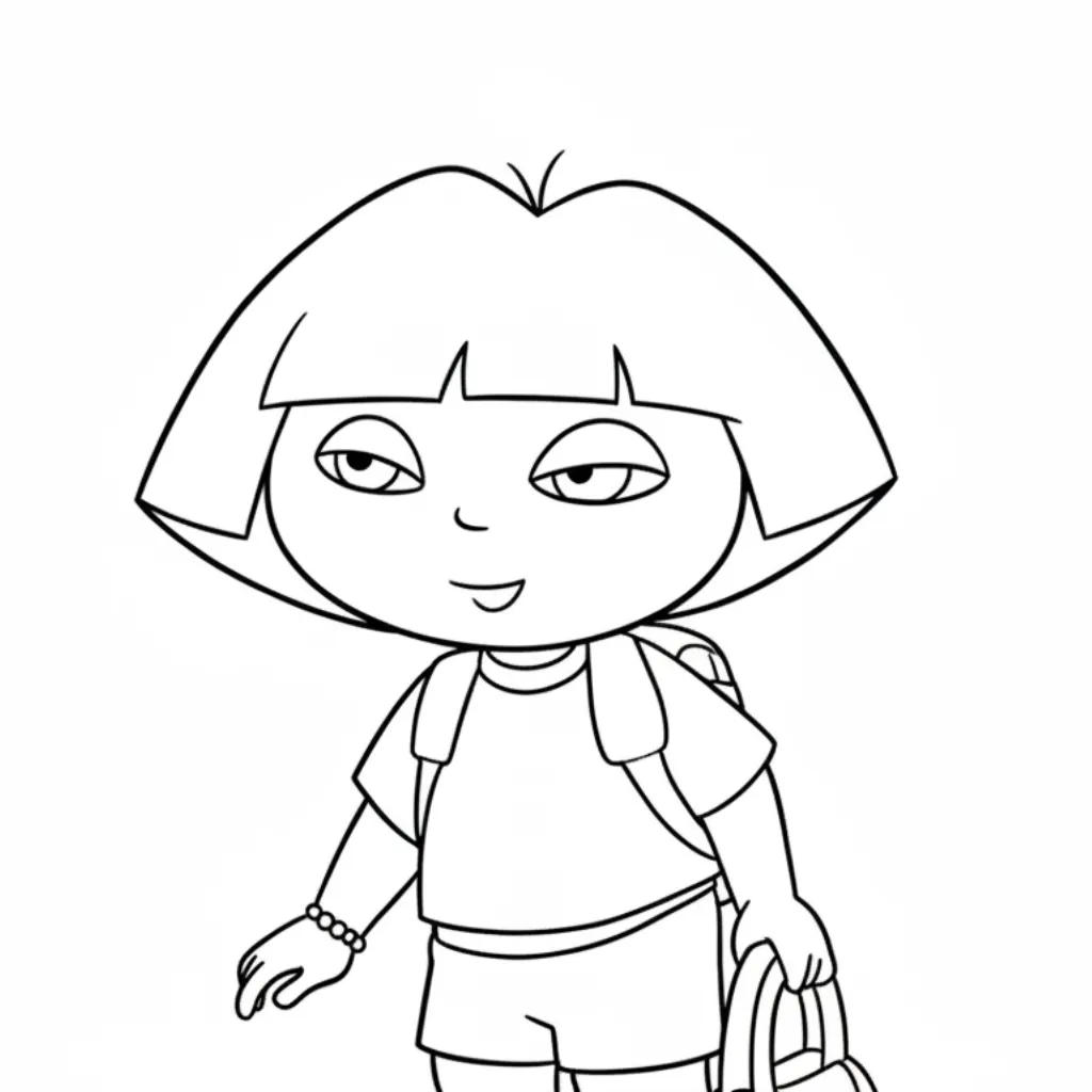Colección de Dora la Exploradora para colorear
