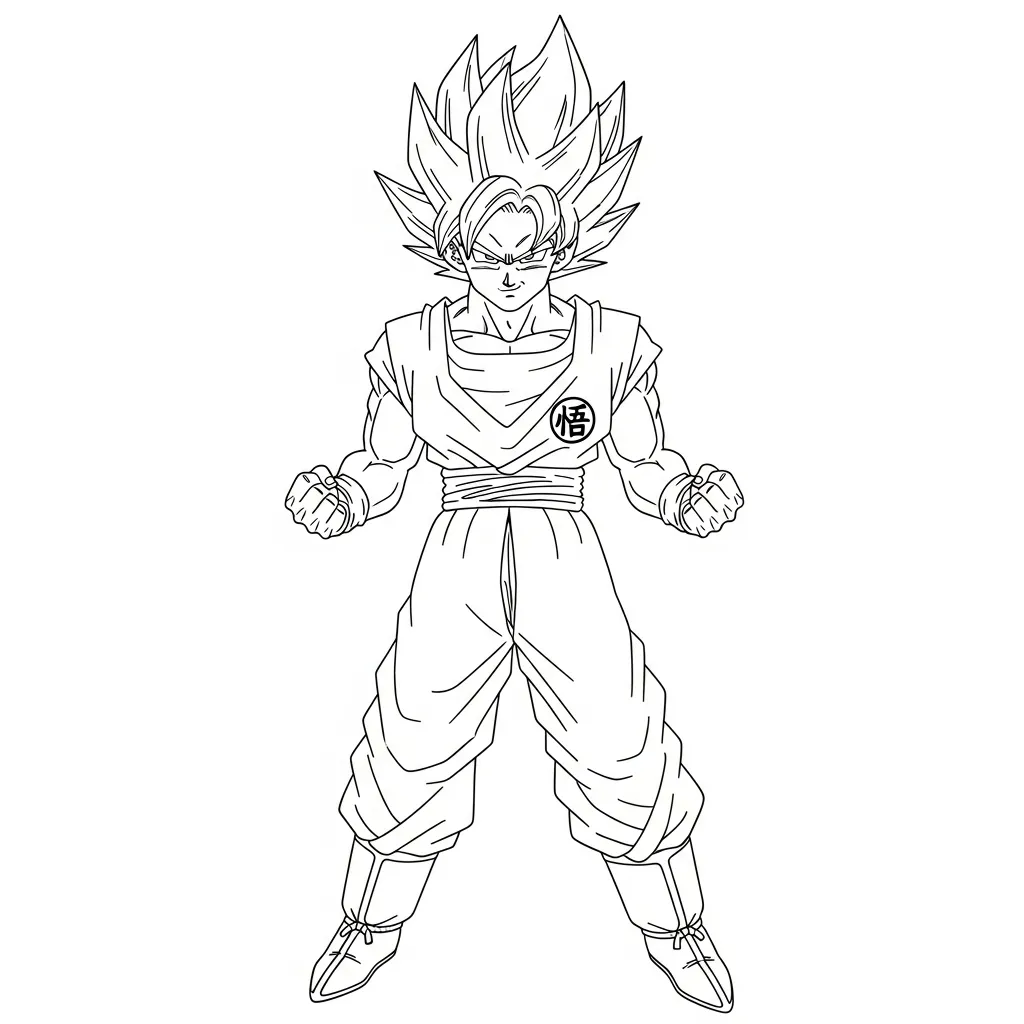descargar Dragon Ball Z Para Colorear para colorear gratis