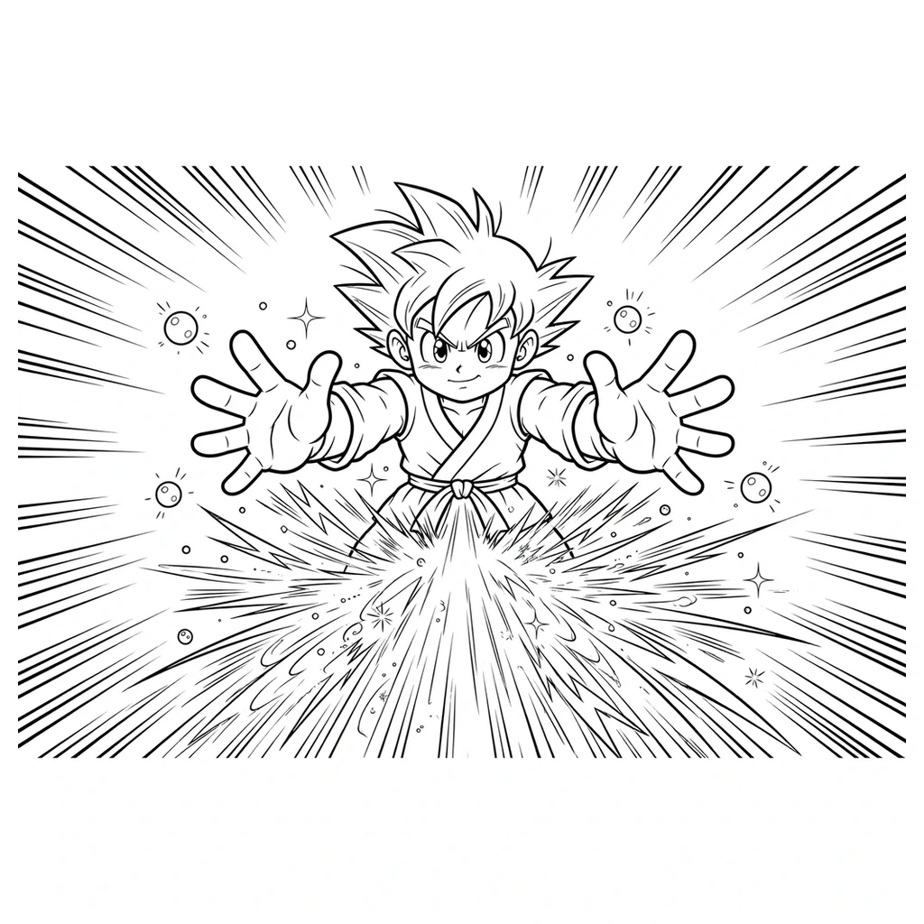 Dragon Ball Z 20 para colorear y aprendizaje