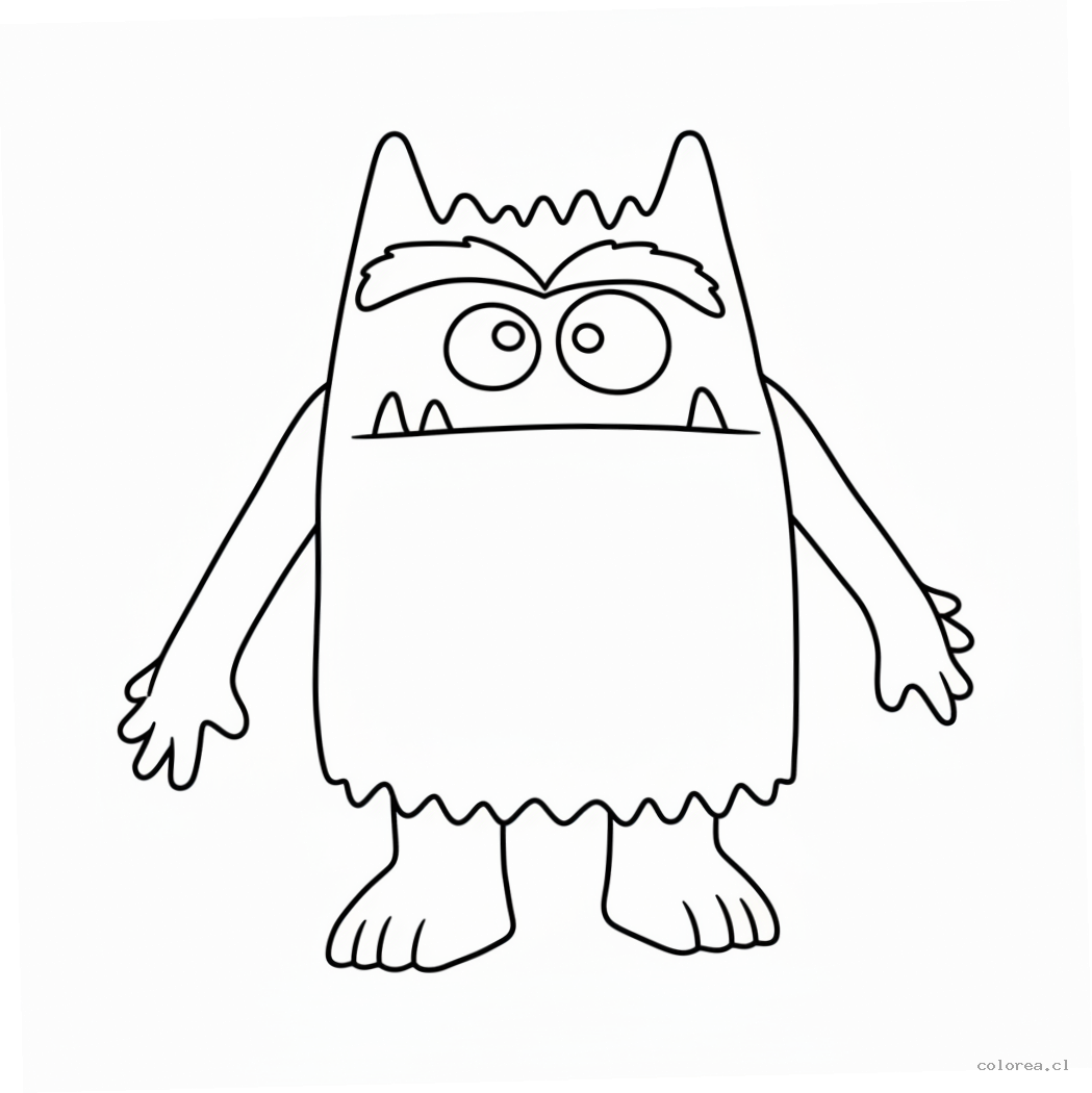 imprimir El Monstruo De Colores para colorear