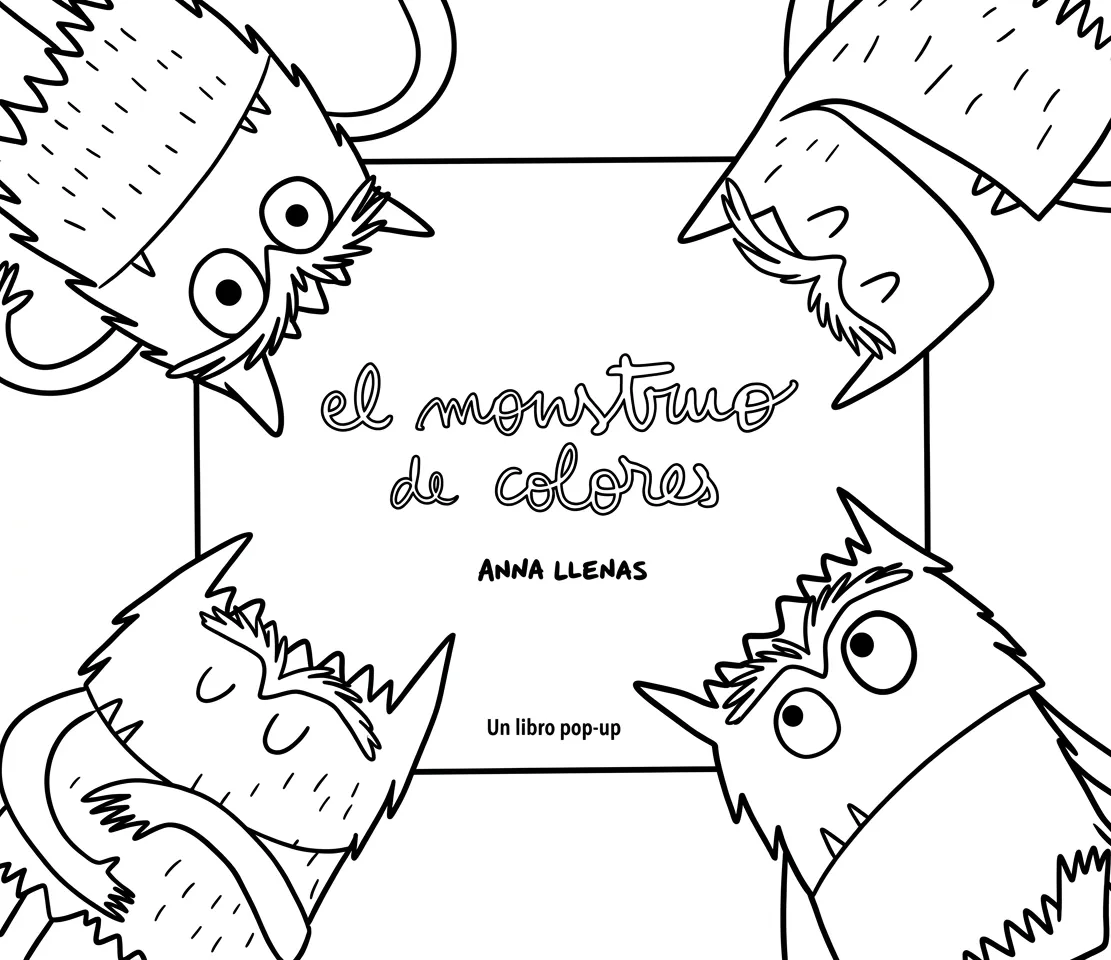 El Monstruo De Colores Para Colorear para colorear para niño para imprimir gratis