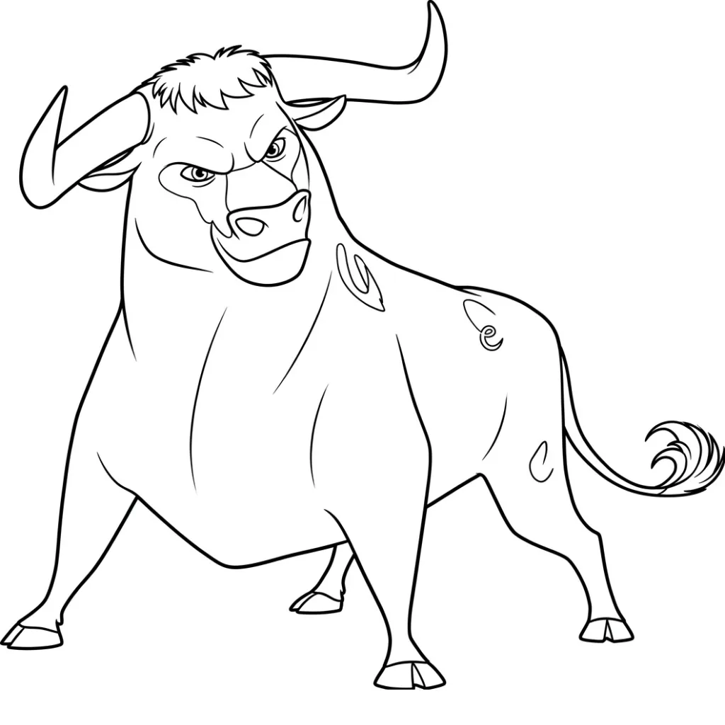 Ferdinand 22 para colorear para niño gratis
