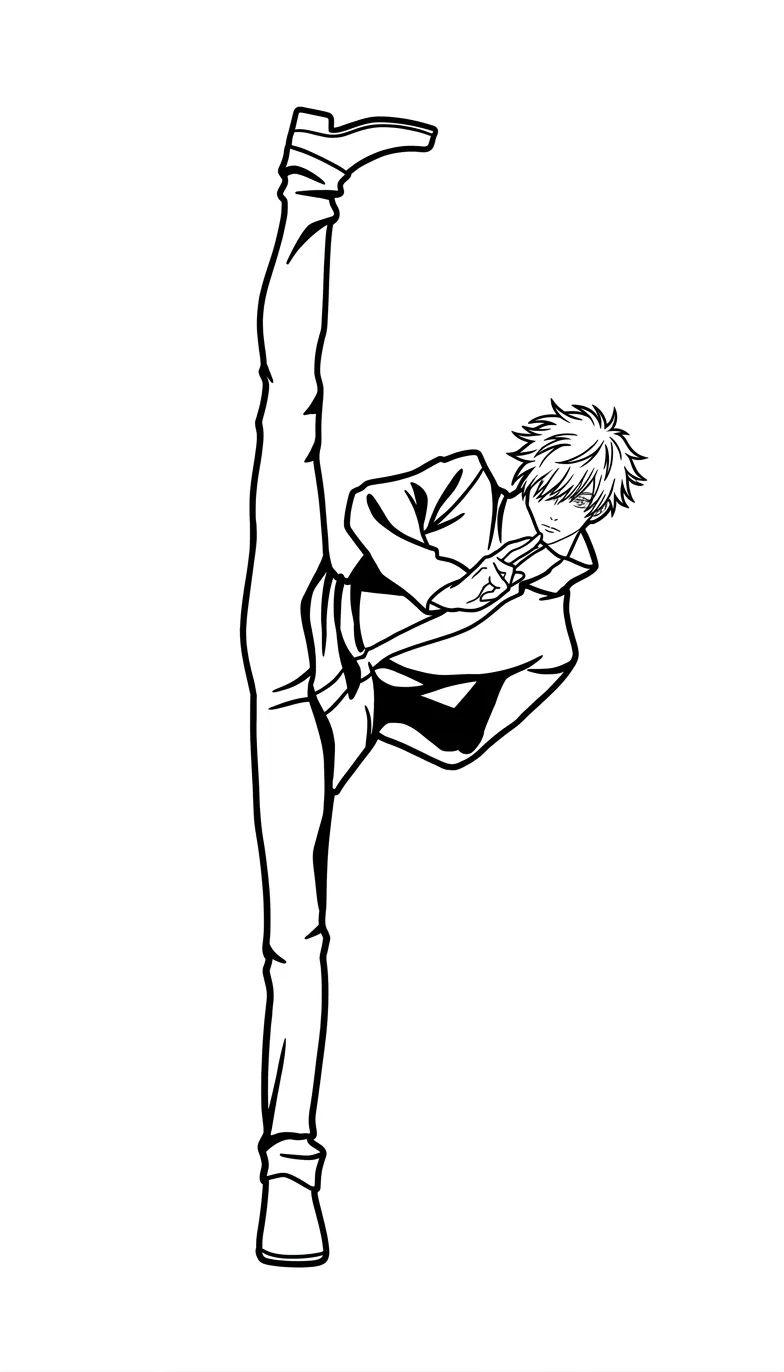 Gojo Satoru 14 para colorear en línea