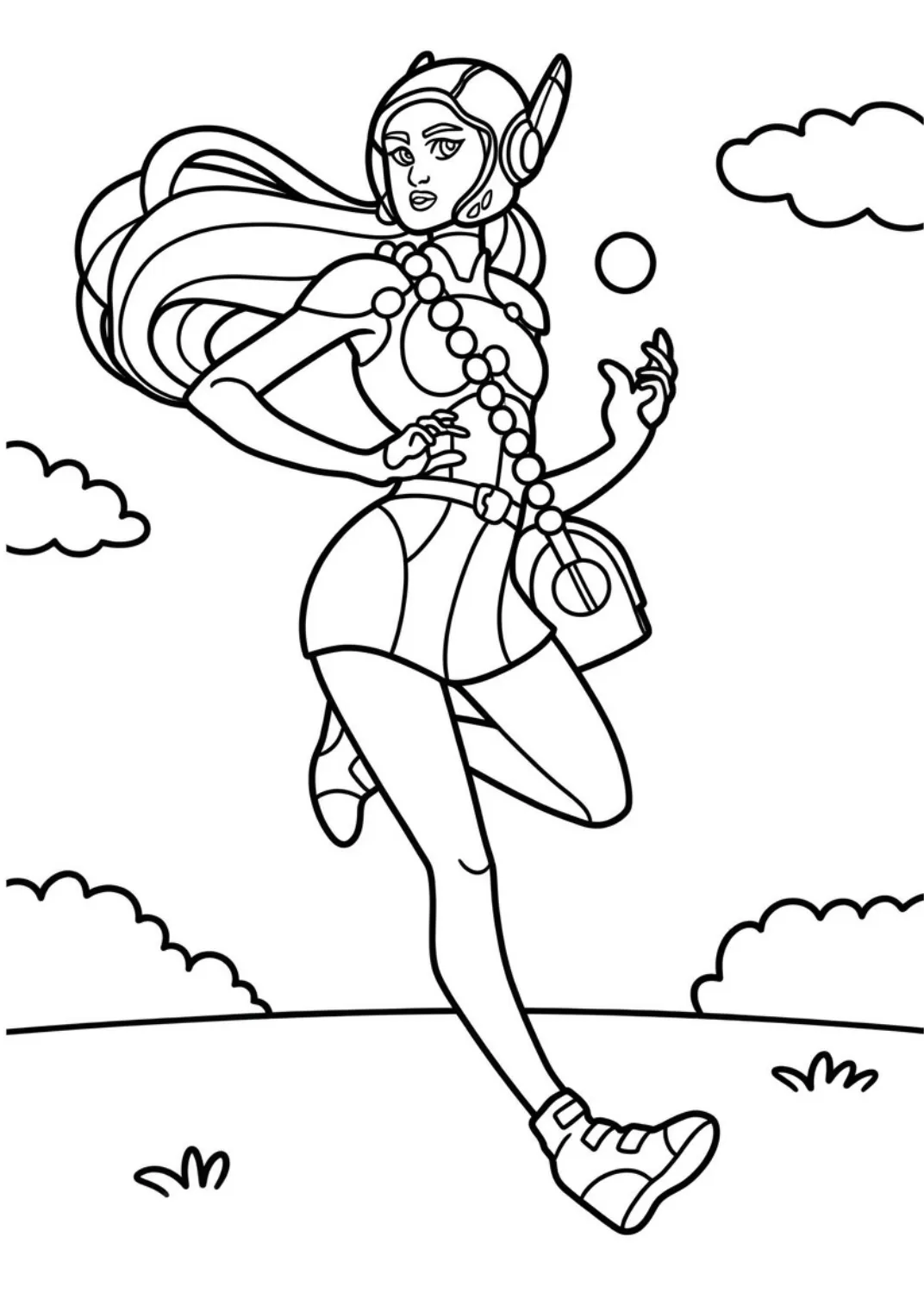 Gran Héroe 6 24 para colorear gratis para imprimir