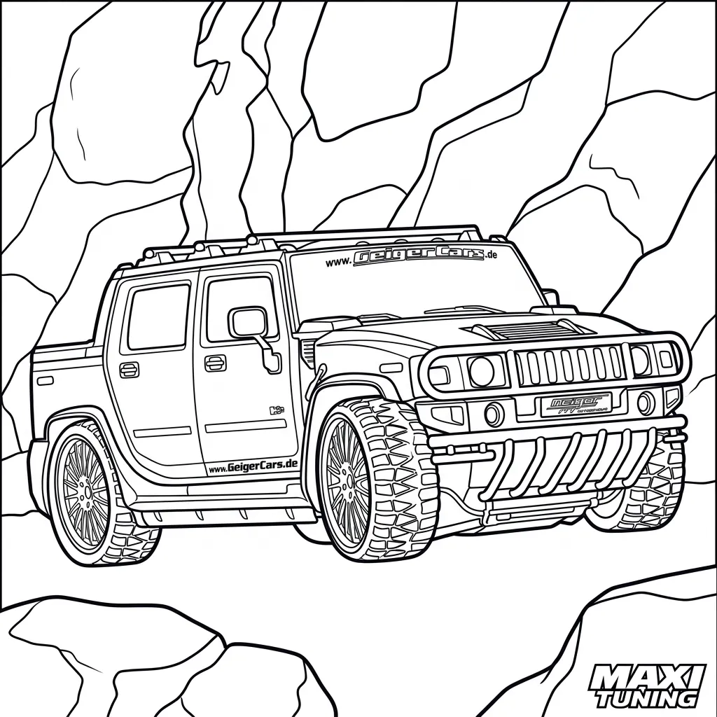 Colección de Hummer para colorear