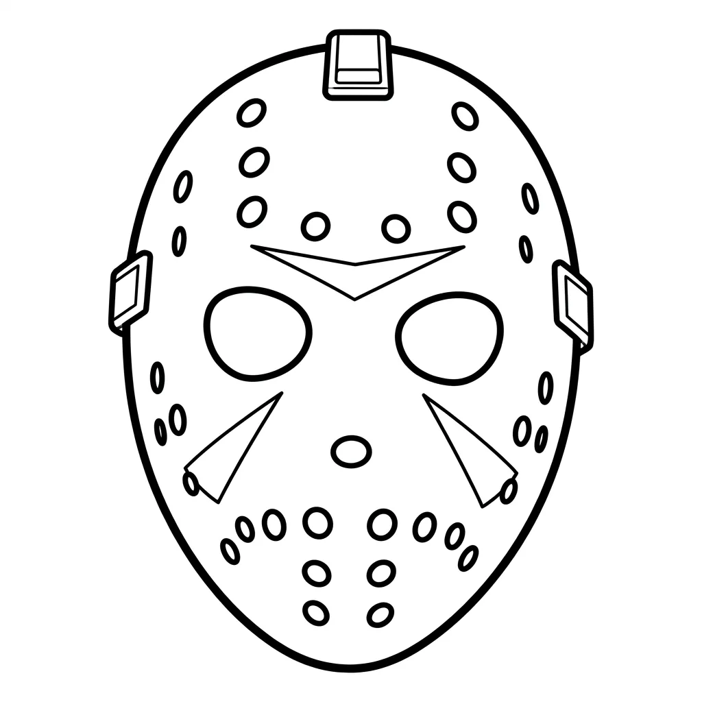 Jason Voorhees 13 para colorear para niños para imprimir