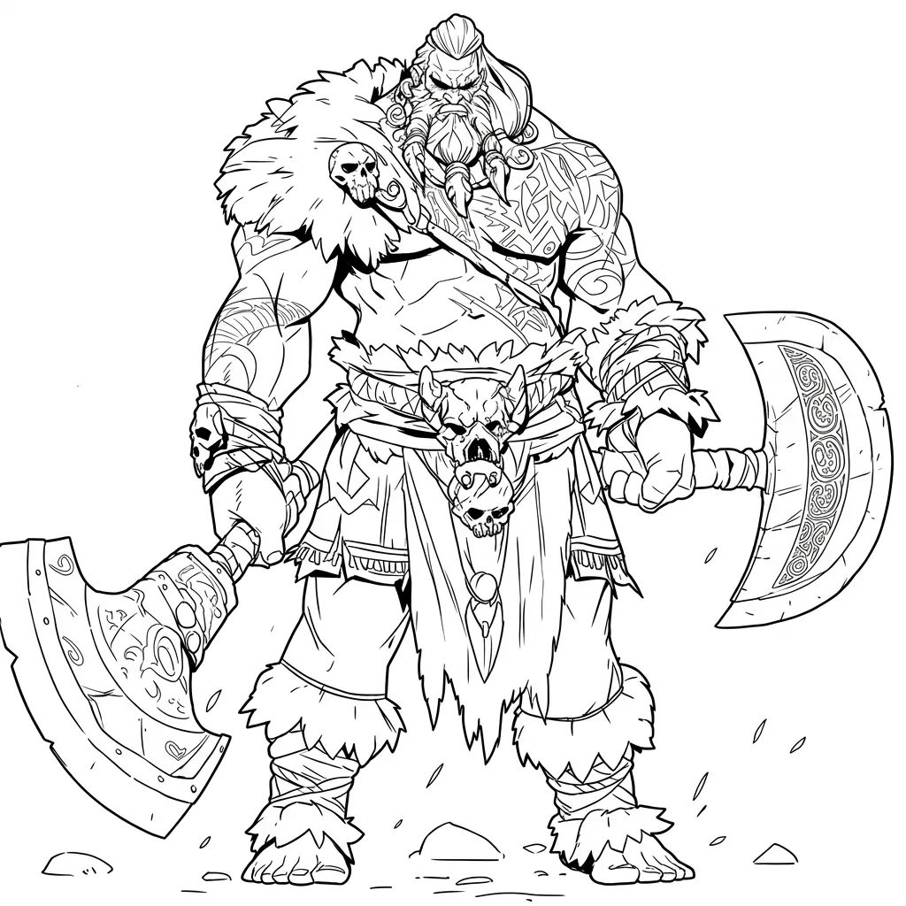 Las Vikingas 5 para colorear para imprimir gratis