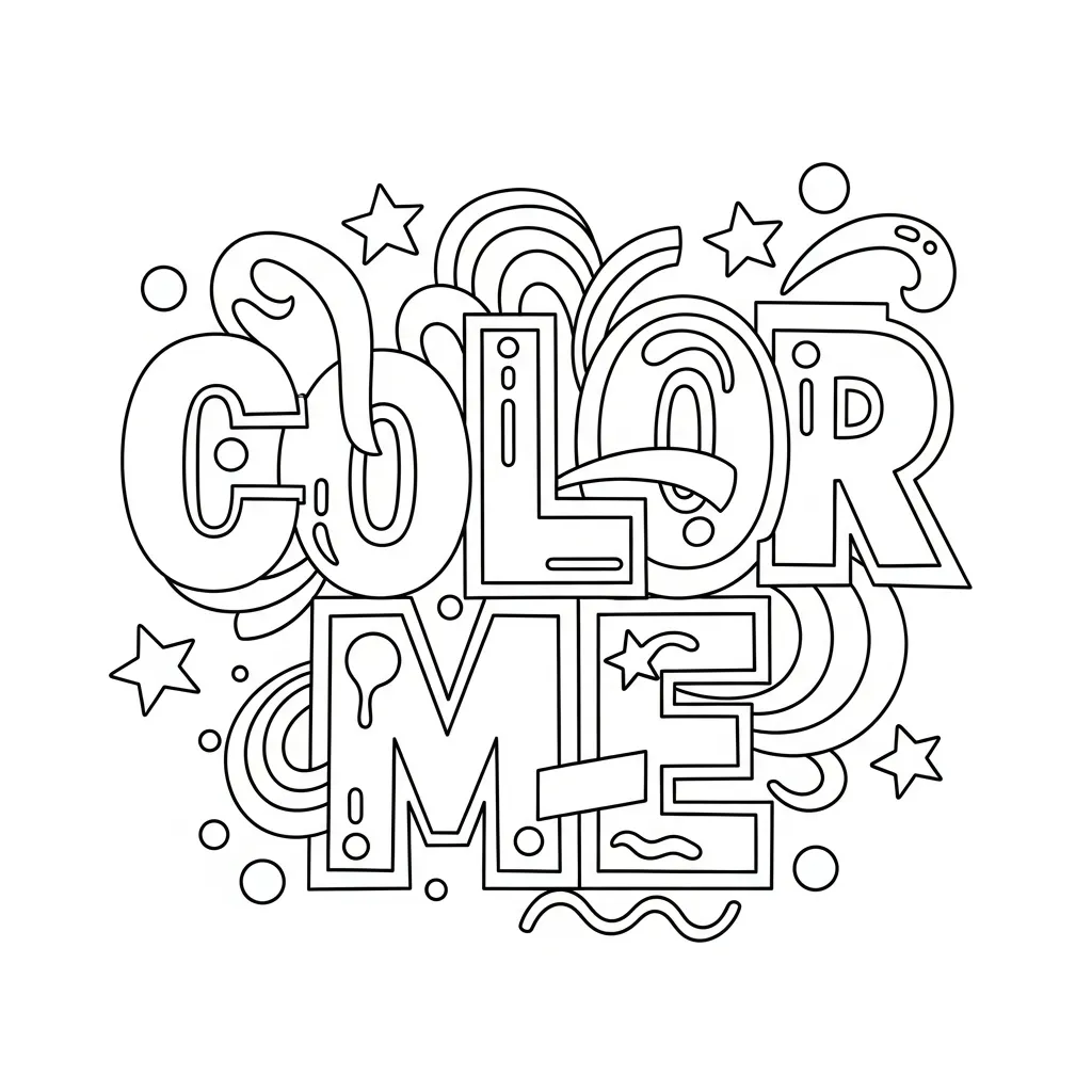 Letras Para Colorear para colorear para niño de 7 años