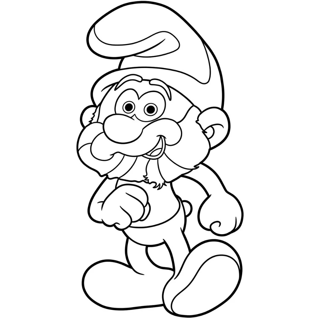 Los Pitufos 15 para colorear para imprimir gratis pdf