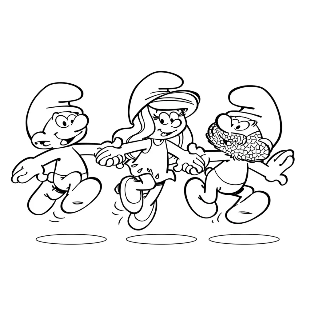 Los Pitufos 19 para colorear para imprimir gratis