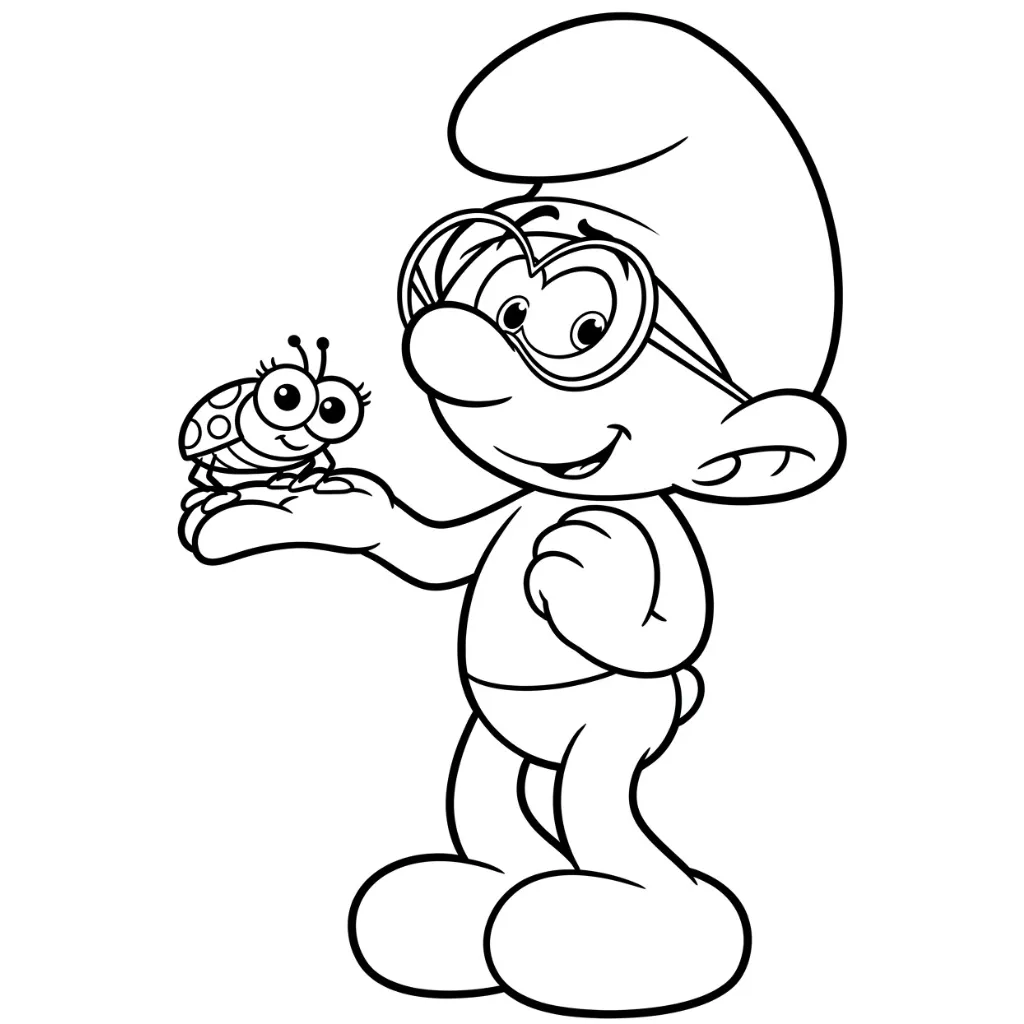 Los Pitufos 21 para dibujar e imprimir