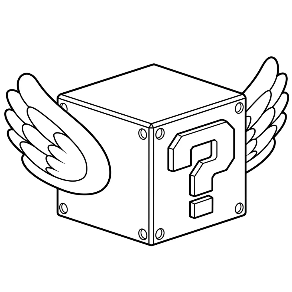 imagen para colorear Lucky Block 25 niño