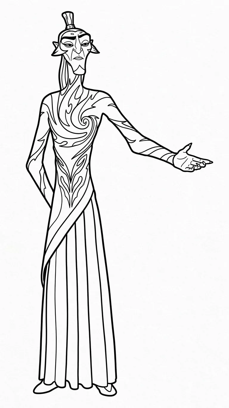 Ne Zha 34 para colorear para primaria