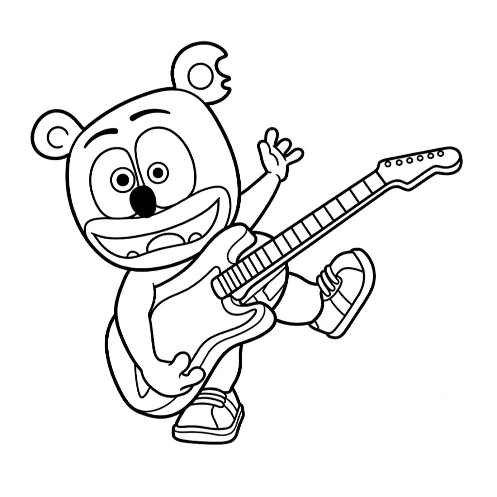 Ositos De Goma 12 para colorear para imprimir kawaii