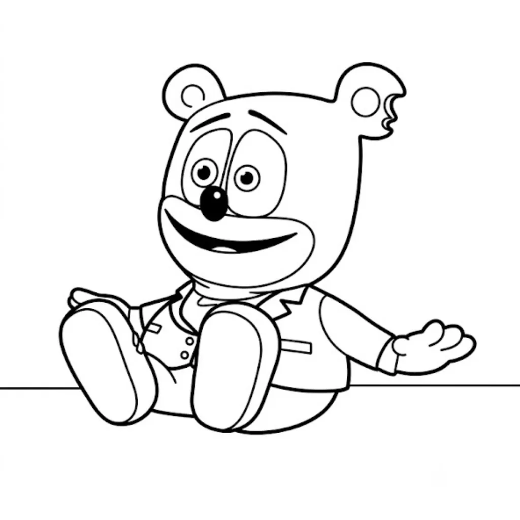 Ositos De Goma 17 para colorear para imprimir a4