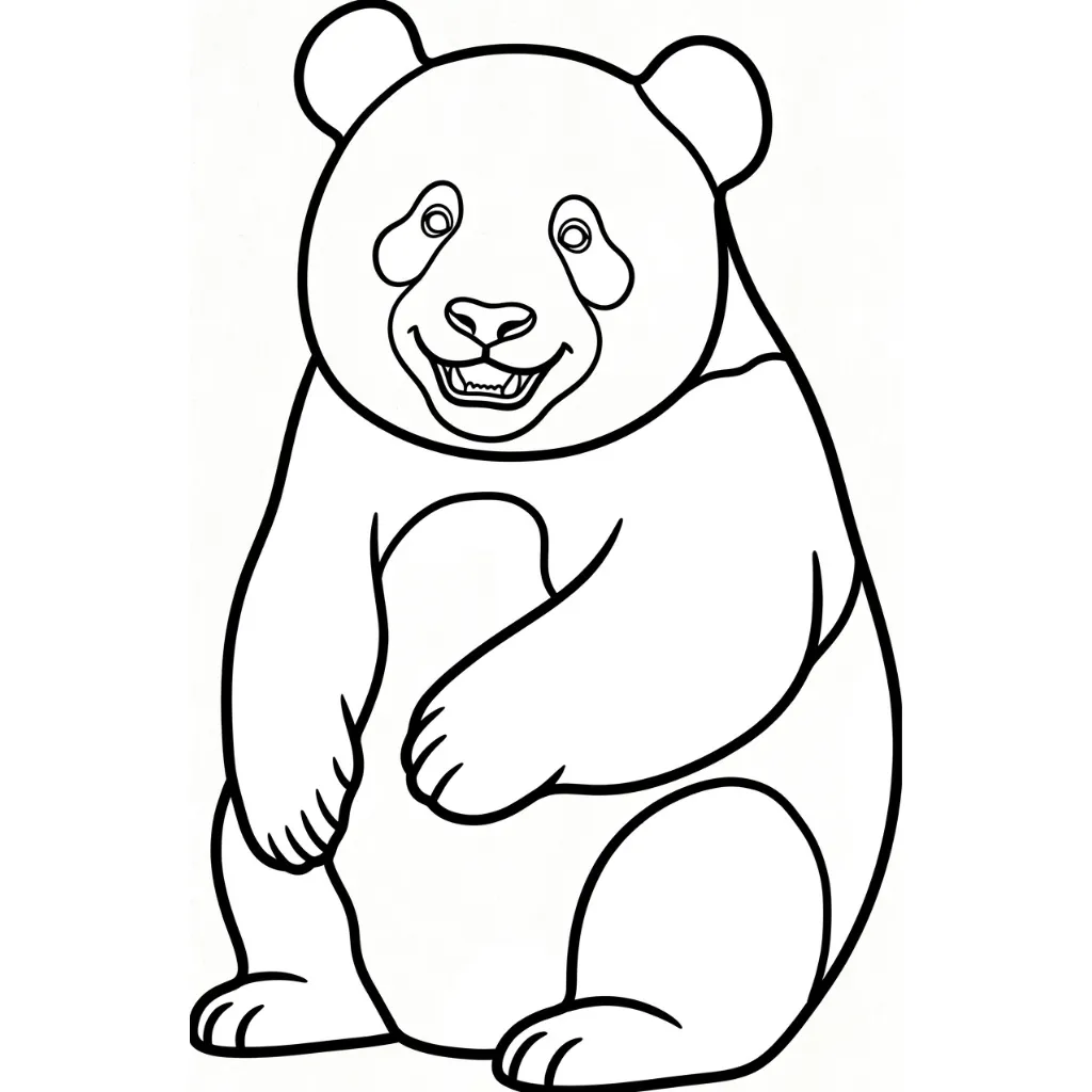 Osos Panda 8 para colorear para imprimir kawaii