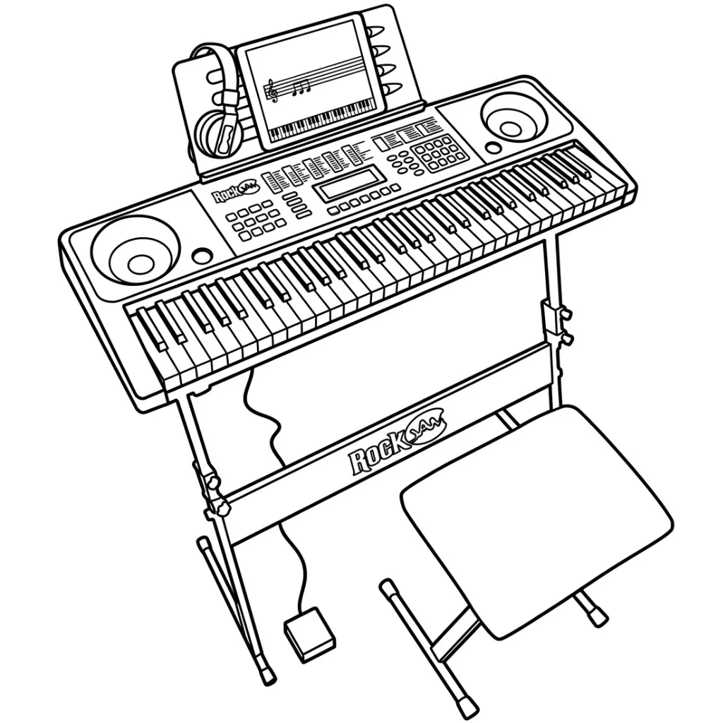 Colección de Piano para colorear
