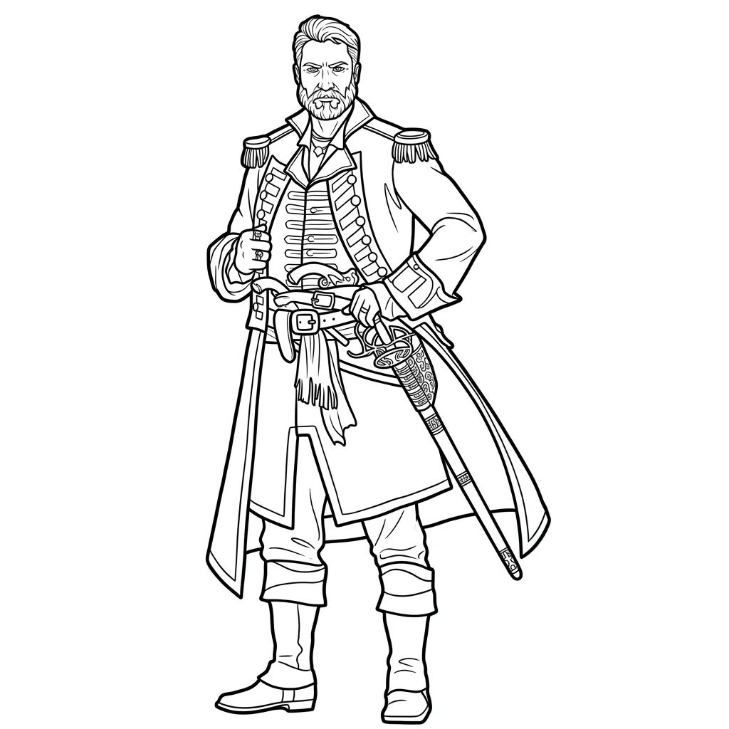 Piratas 19 para colorear gratis para imprimir