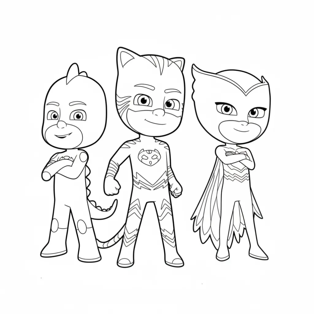 Colección de PJ Masks para colorear