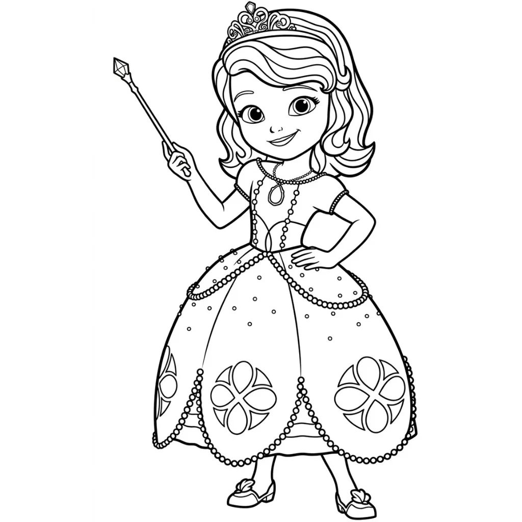 Colección de Princesa Sofia para colorear