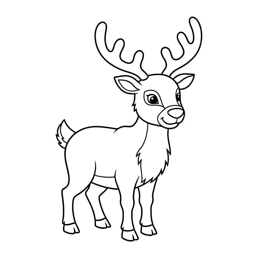 para imprimir Reno Para Colorear para colorear gratis