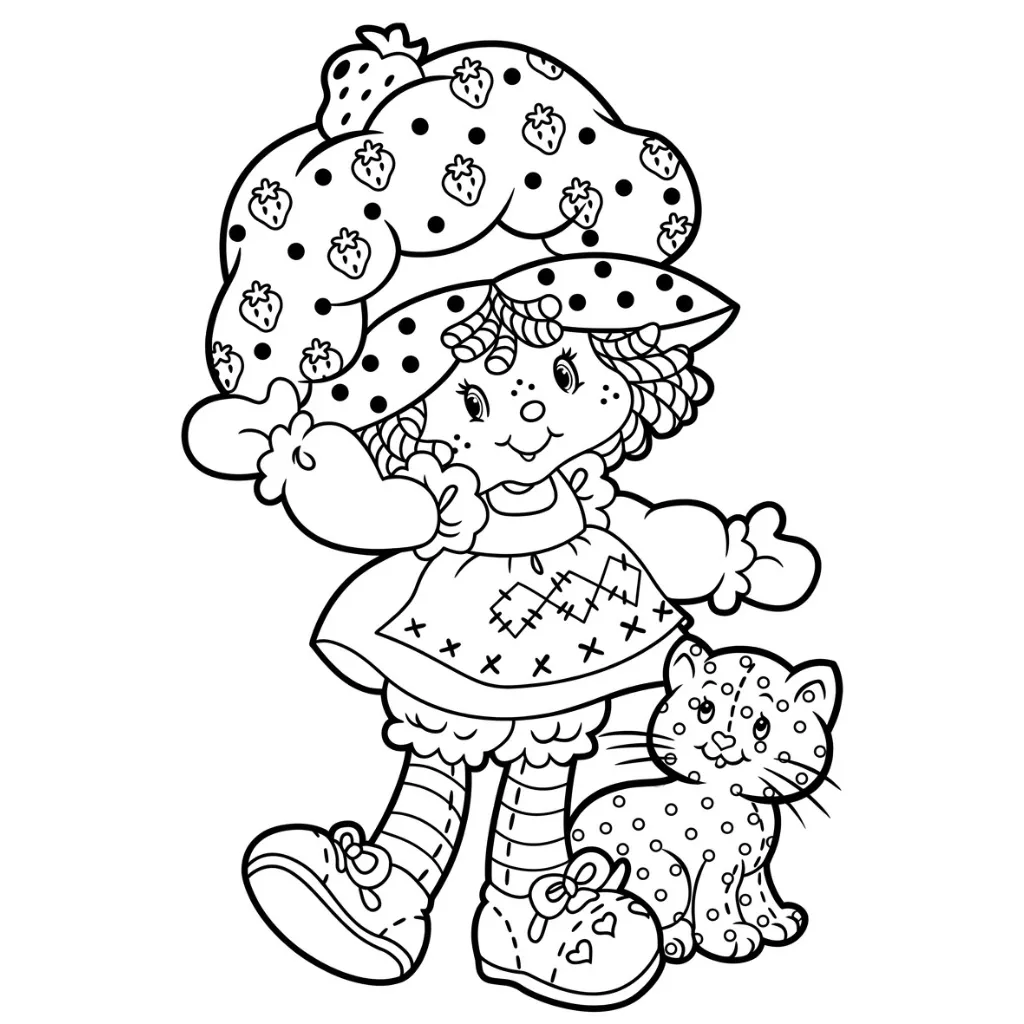 Rosita Fresita 25 para colorear para imprimir para niño de 4 años