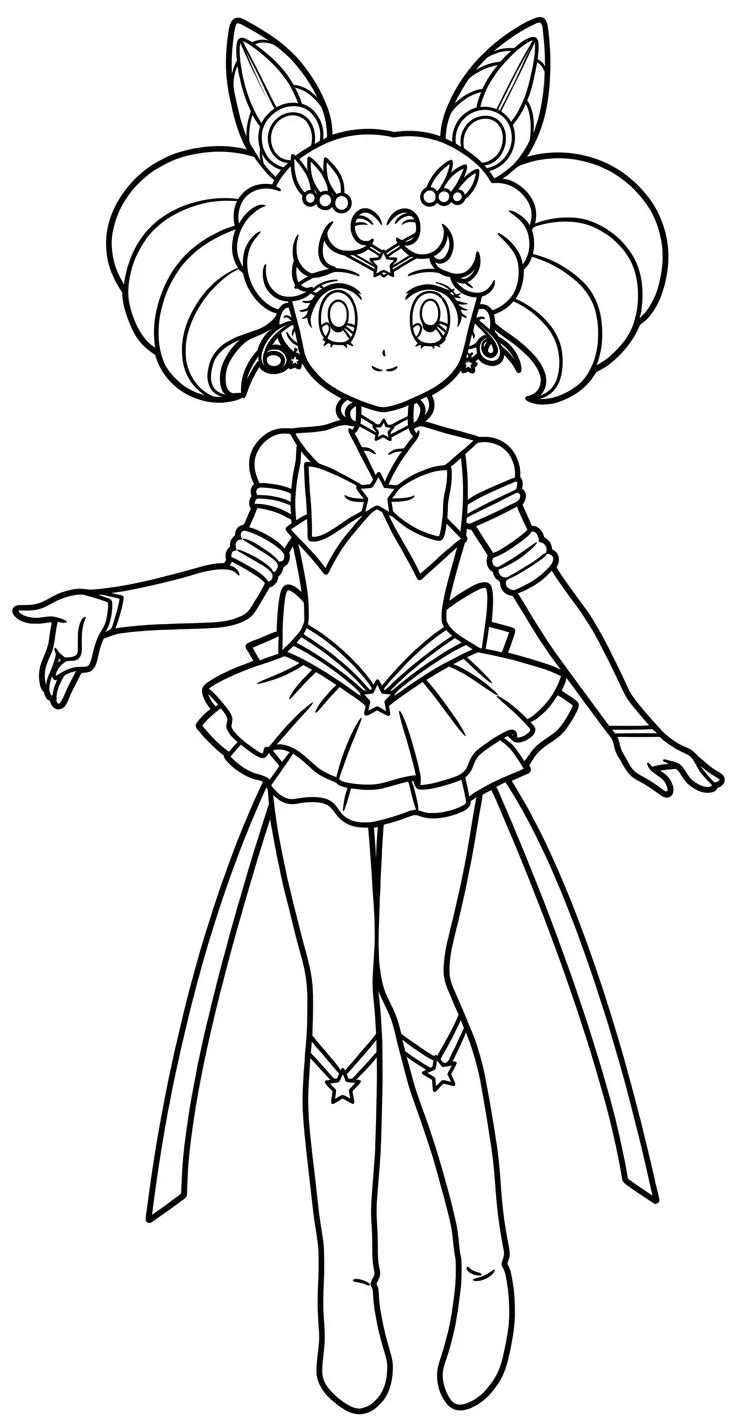 Sailor Moon 12 para colorear para imprimir