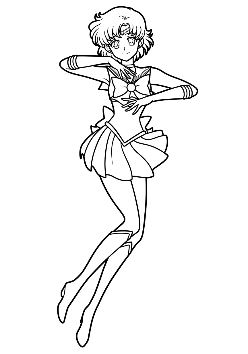 Sailor Moon 19 para colorear para imprimir para niños