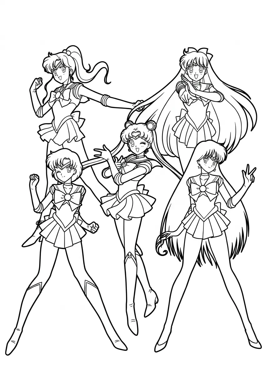 Sailor Moon 22 para dibujar en línea