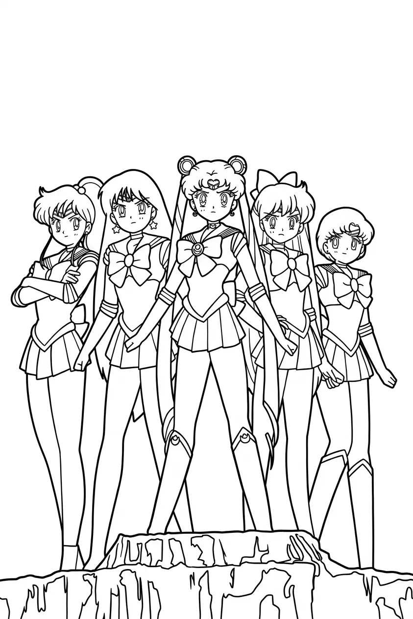 Sailor Moon 23 para colorear para imprimir pdf