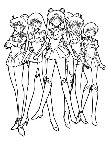 Sailor Moon 28 para colorear para imprimir pdf