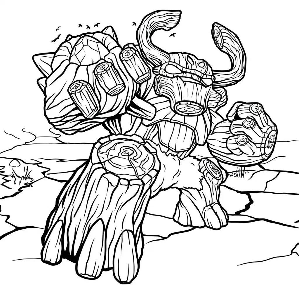 Skylanders 1 para colorear para niño de 8 años
