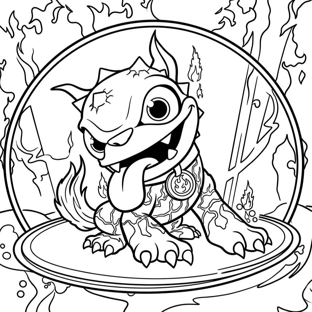 imagen para colorear Skylanders 11 niño