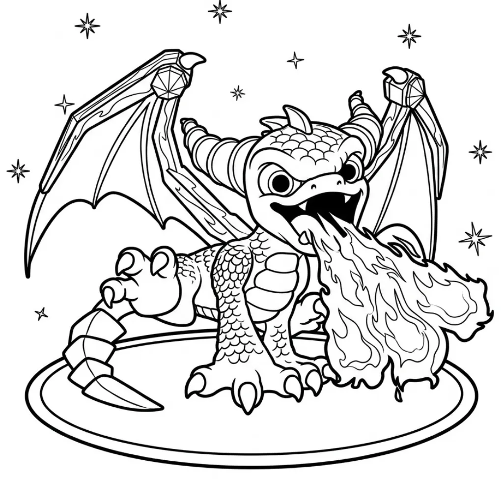 Skylanders 14 para colorear para imprimir para niño de 9 años