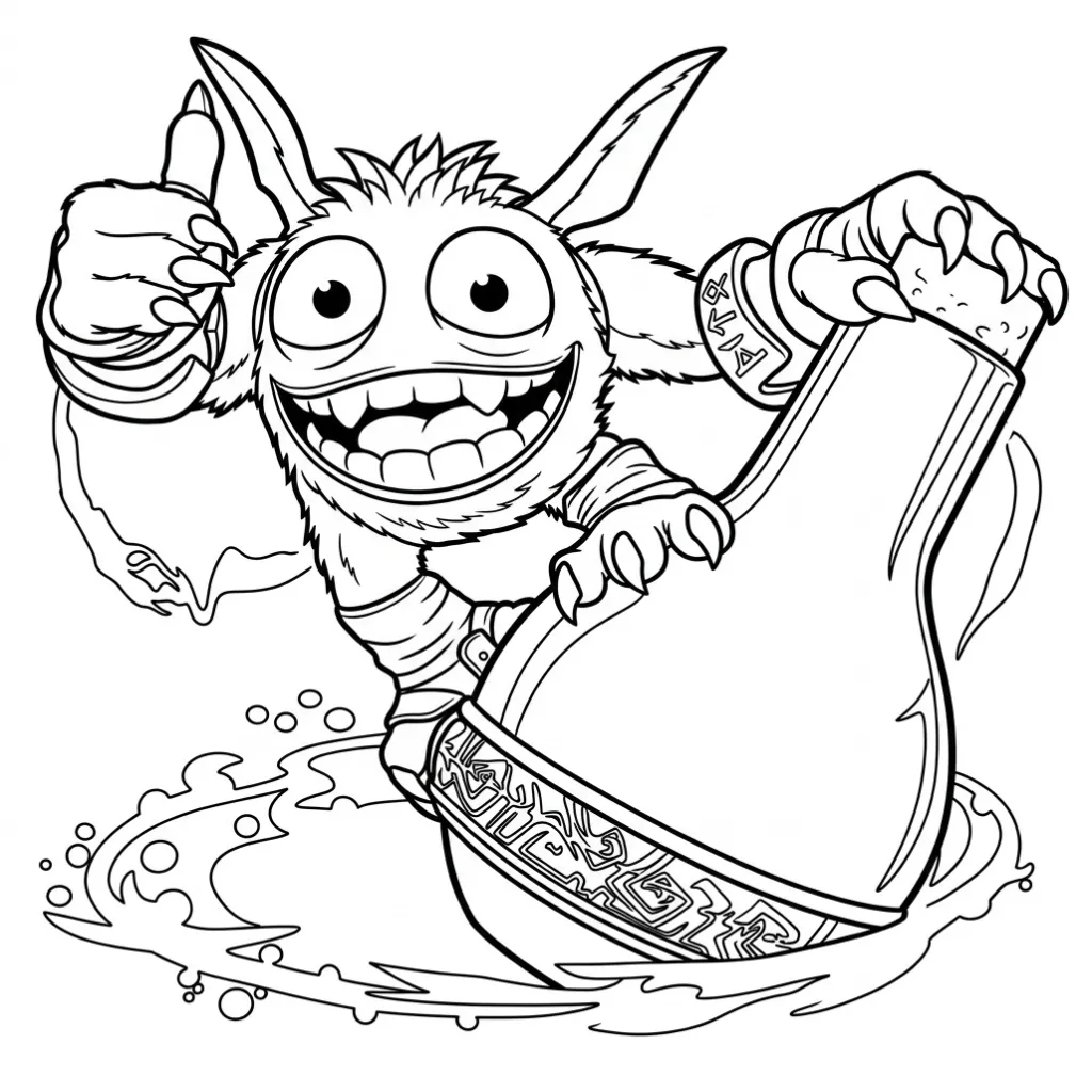para imprimir Skylanders 15 para colorear gratis