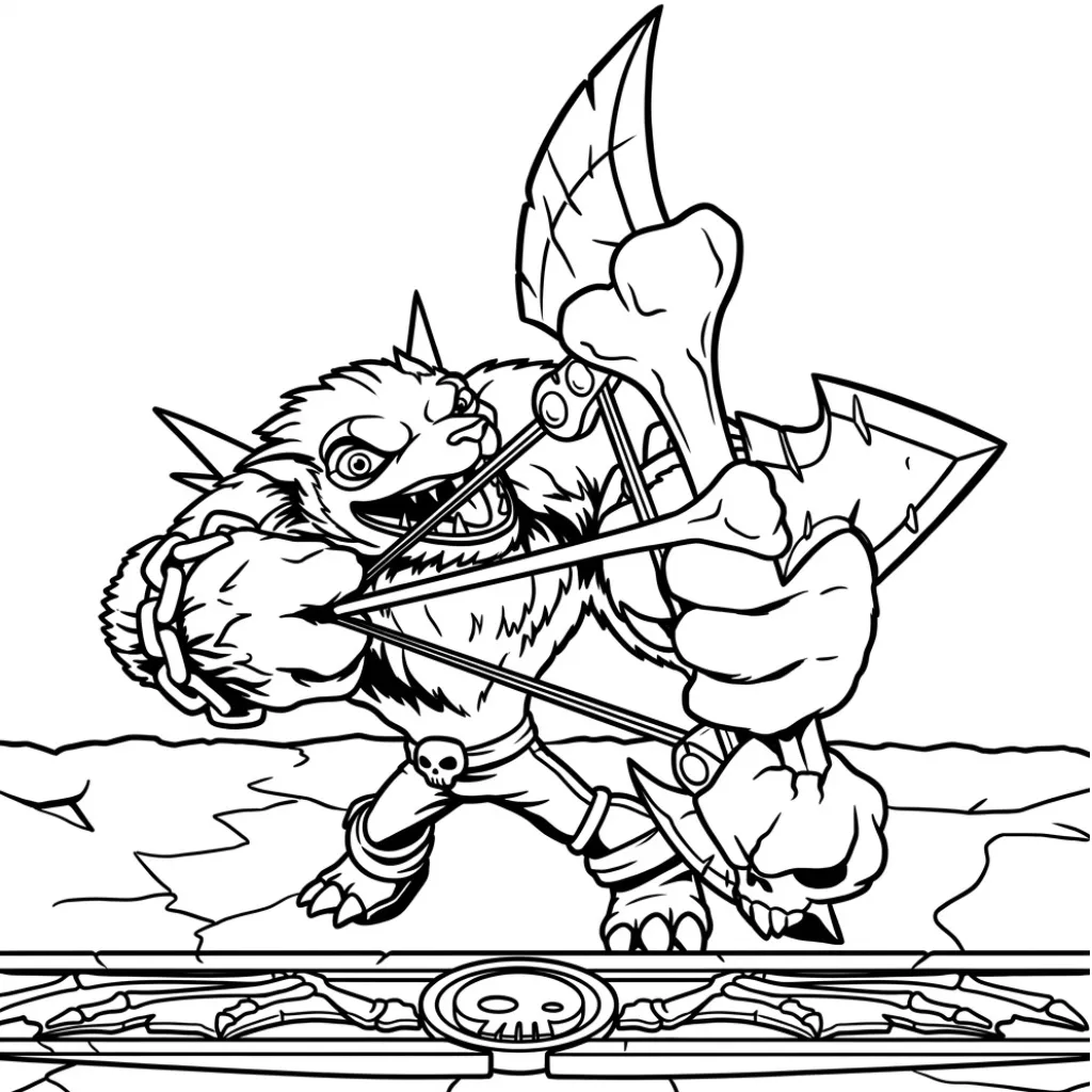 Skylanders 2 para colorear para imprimir pdf gratis
