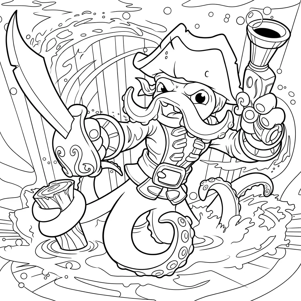 imagen para colorear Skylanders 23 niño