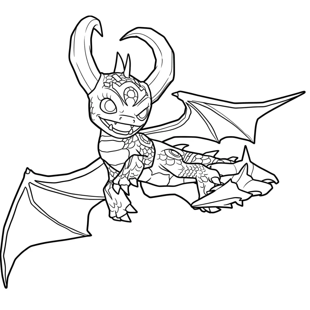 Skylanders 25 para colorear para imprimir para niño de 6 años