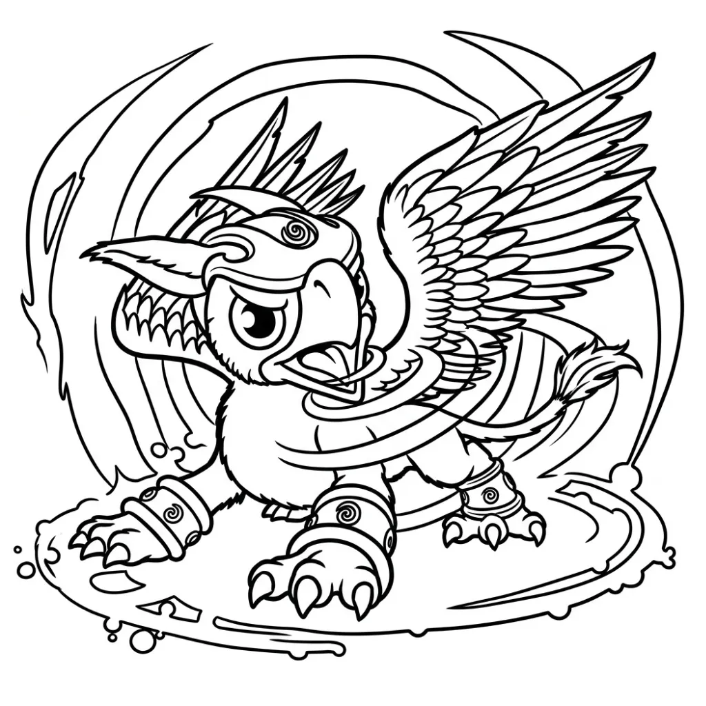 Skylanders 30 para colorear para imprimir para niño de 3 años
