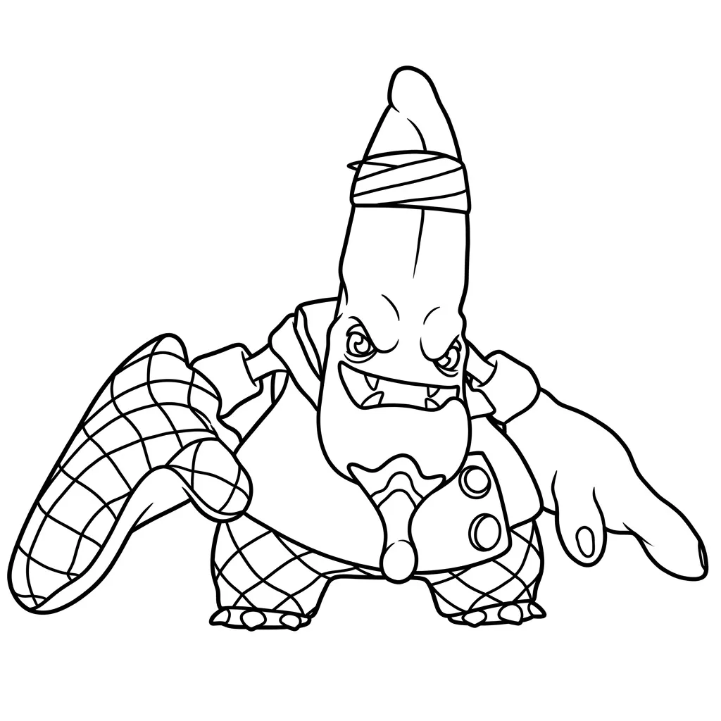 Skylanders 31 para colorear para niño de 4 años