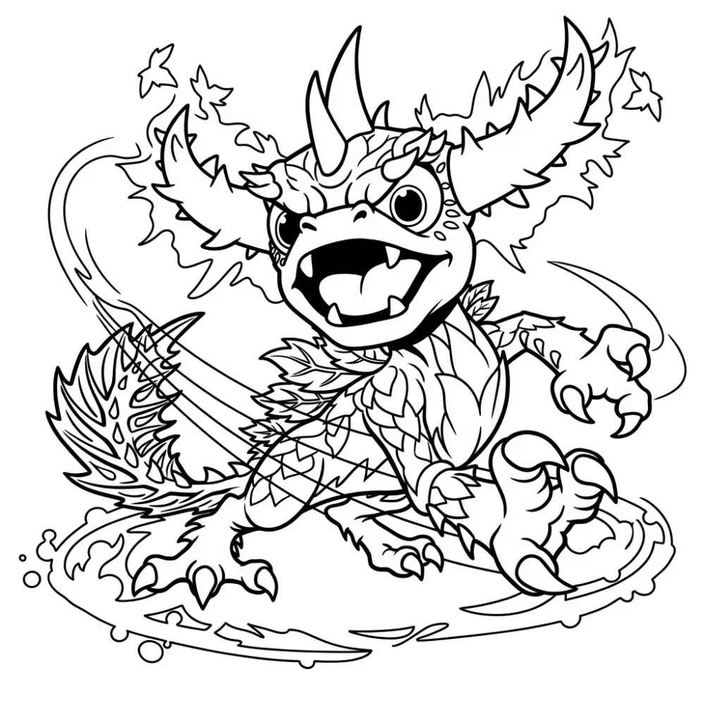 Skylanders 34 para colorear para descargar
