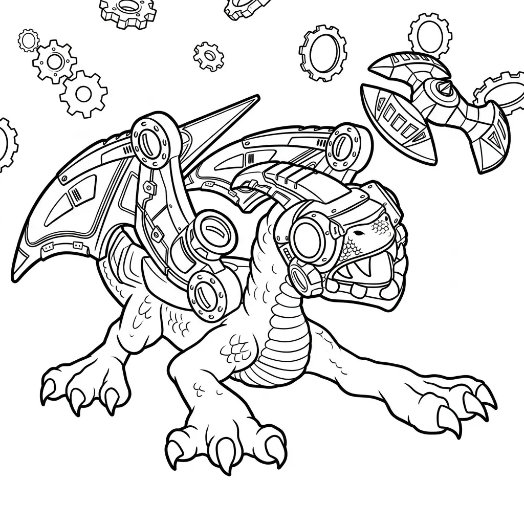 Skylanders 37 para colorear para niño de 3 años