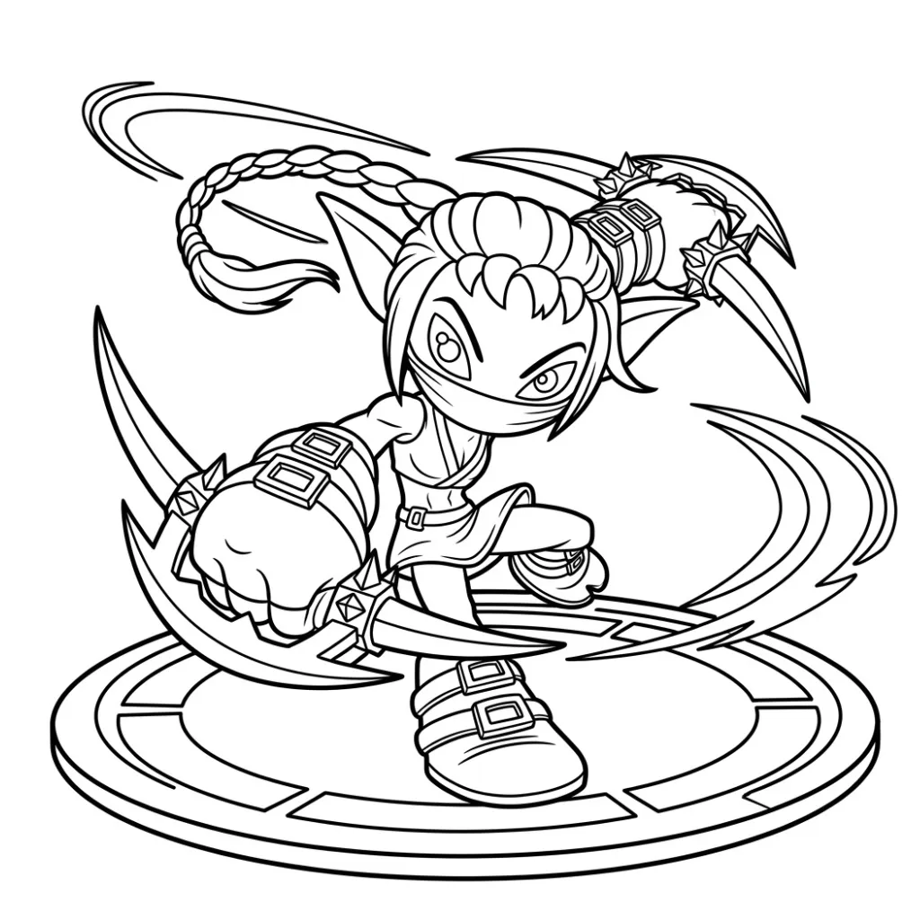Skylanders 38 para colorear para imprimir para niño de 2 años