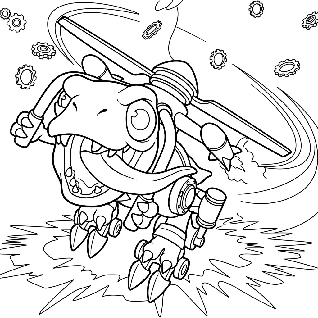 Skylanders 6 para colorear para primaria