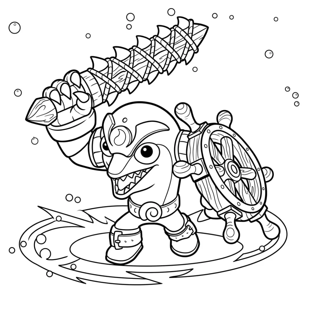 Skylanders 8 para colorear para niños