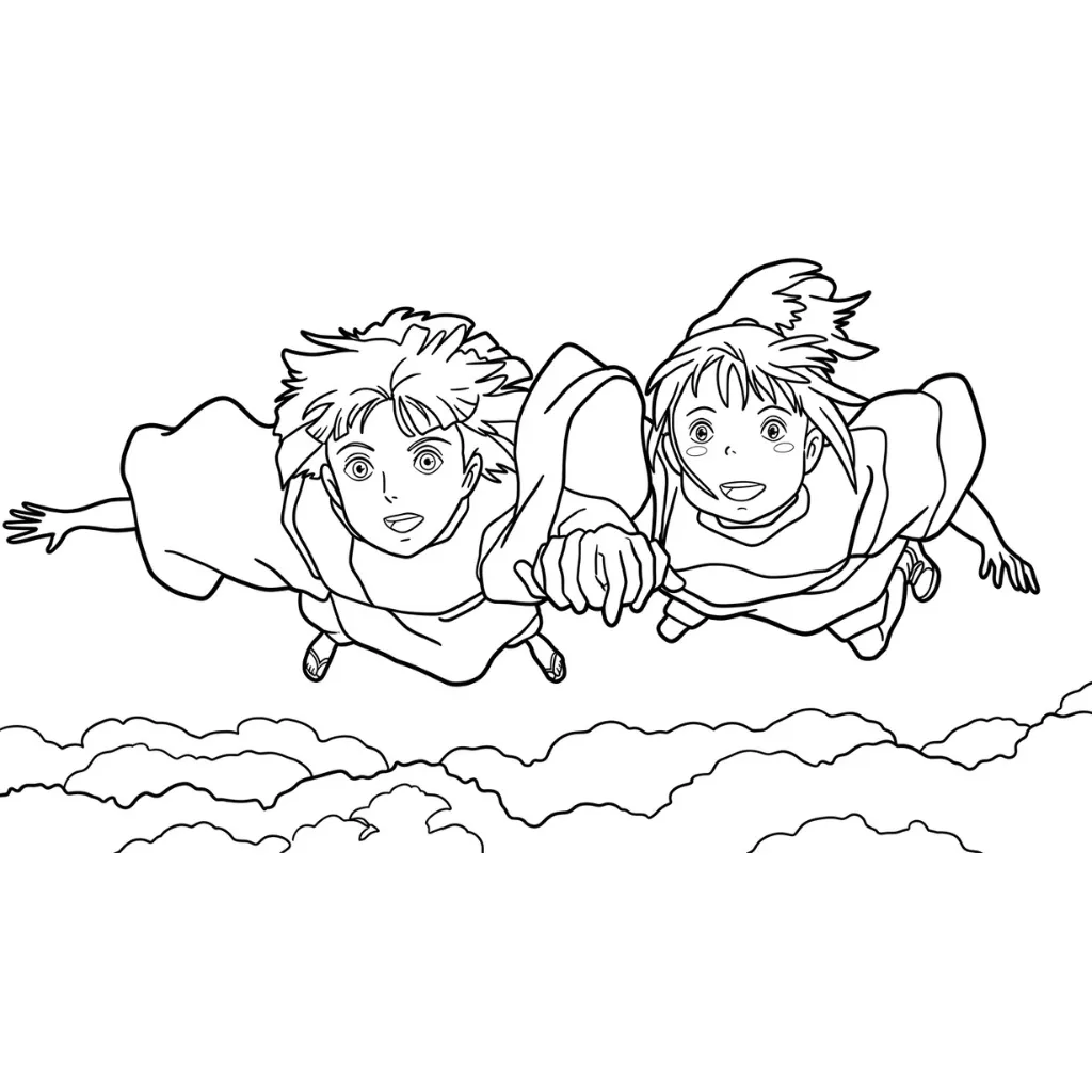 Spirited Away 29 para colorear de para niños
