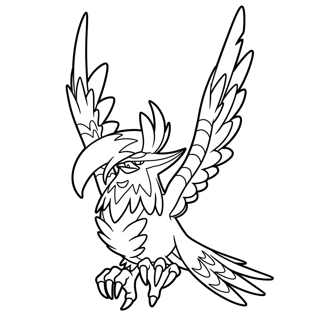 Staraptor 16 para colorear en línea