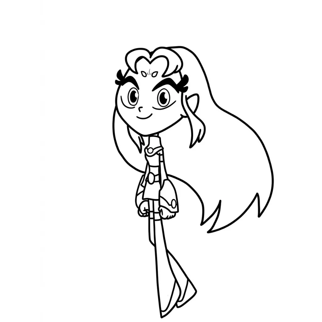 Starfire 7 para colorear para imprimir a4
